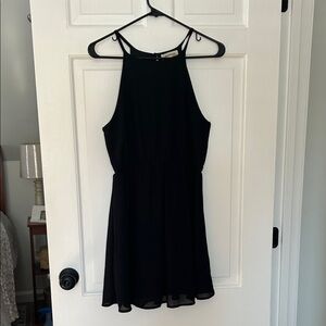 Monteau Black Sleeveless Mini Dress
